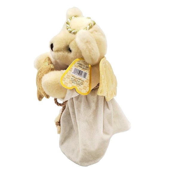 Aurora Angel of Joy‎ Teddy Bear Plush Christmas Holiday Stuffed Animal Gold Star - Picture 7 of 10